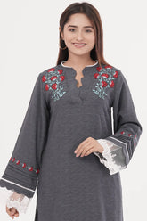 Women's Ethnic Tops (Bluish Grey)